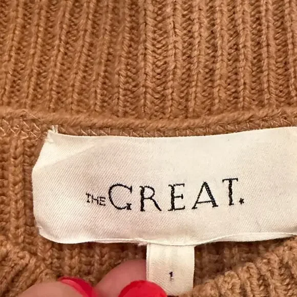 THE GREAT. Henley Button Up Sweater - Picture 6 of 6